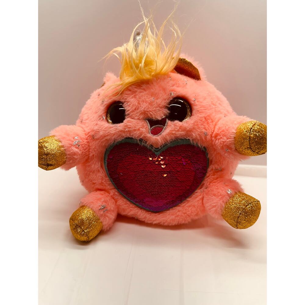 Rainbocorns by Zuru Fairycorn Surprise Pink Plush Yellow Crest and Gold Accents